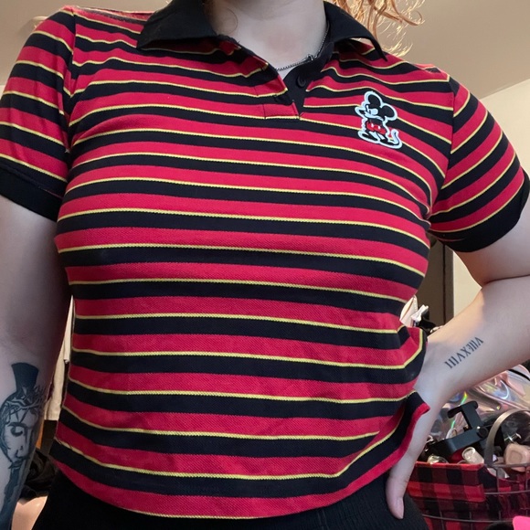 Forever 21 Mickey Mouse Collared Shirt - Picture 1 of 5